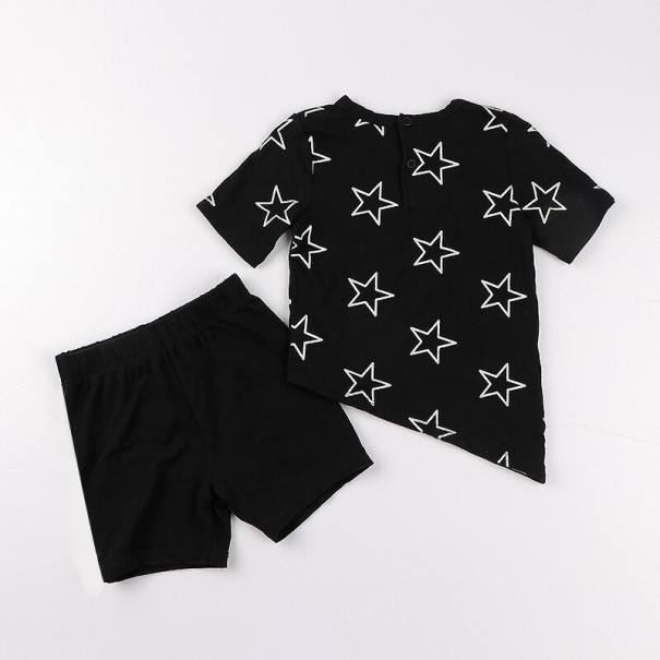 Tricou și pantaloni scurți pentru băieți L1637 argint 3