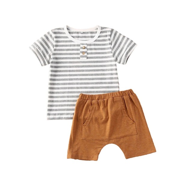 Tricou și pantaloni scurți pentru băieți L1656 0-6 luni