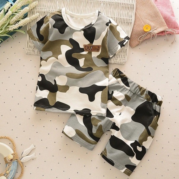 Tricou și pantaloni scurți pentru băieți L1659 12-18 luni