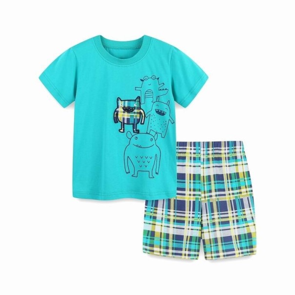 Tricou și pantaloni scurți pentru băieți L1698 2 G