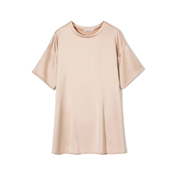 Tricou supradimensionat de damă A1330 bej M