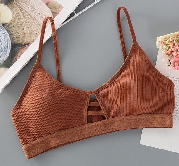 Τριγωνικό σουτιέν καφέ