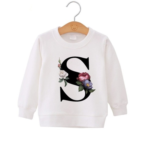 Tröja för flickor med en bokstav 10 S