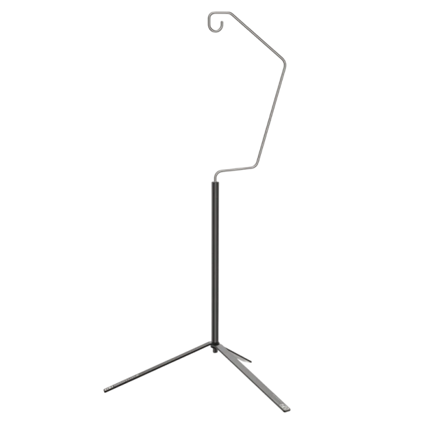 Trojnoz com luz 41,6 cm Estrutura dobrável em alumínio com gancho Suspensão de lanterna Acessórios de campismo Exterior aço inoxidável 1