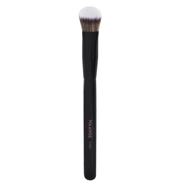 Trojúhelníkový štětec na make-up 14,9 cm Plastový štětec s jemnými syntetickými vlákny Krycí štětec na korektor a tekutý make-up pod oči černá