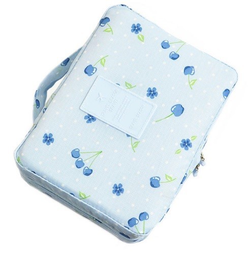 Trousse de maquillage de voyage J2990 bleu clair