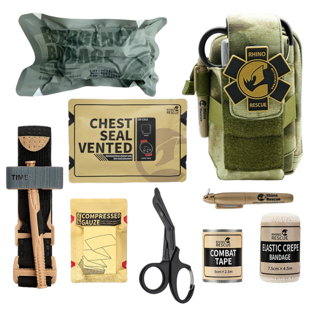 Trousse de premiers secours militaire Trousse de survie SOS boîte Boîte tactique de survie Trousse de secours militaire vert armée