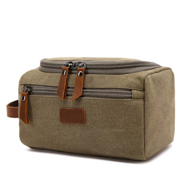 Trousse de toilette pour homme T684 vert armée
