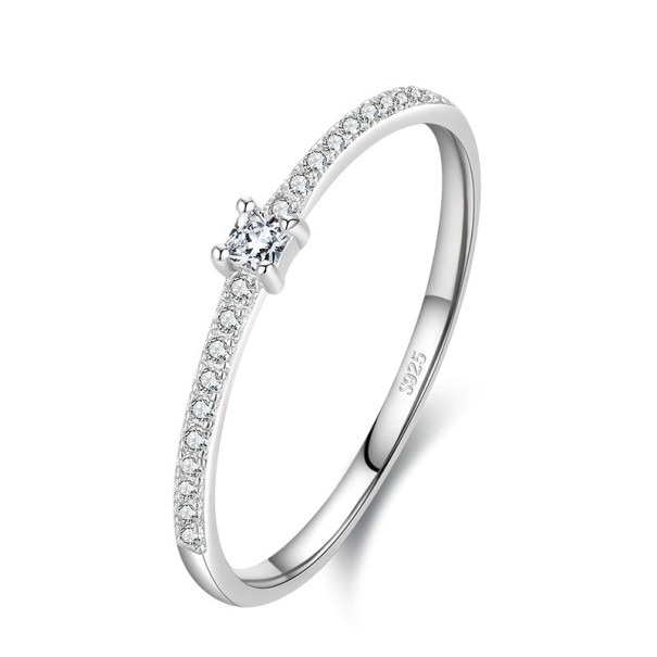 Trouwring voor dames zilver 7