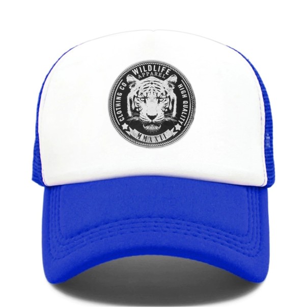 Trucker-Cap mit Tiger blau