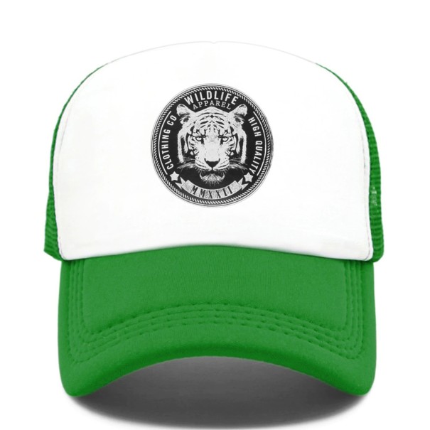 Trucker-Cap mit Tiger grün