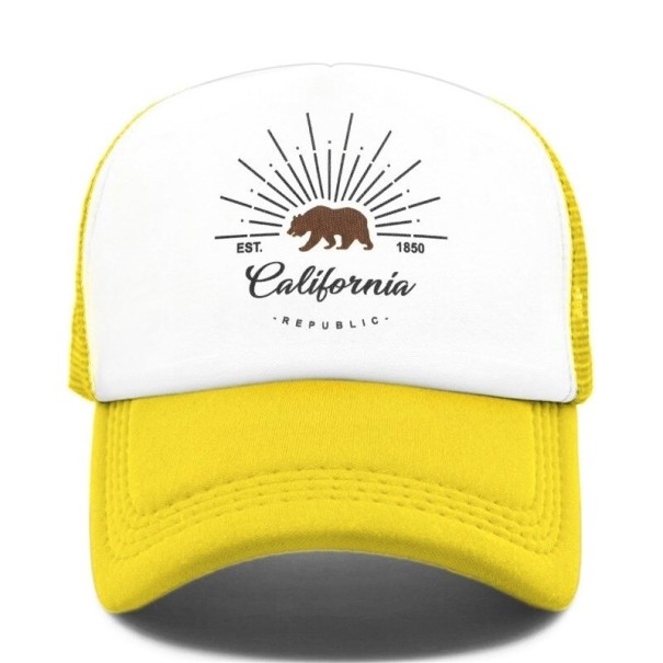 Trucker kšiltovka California žlutá
