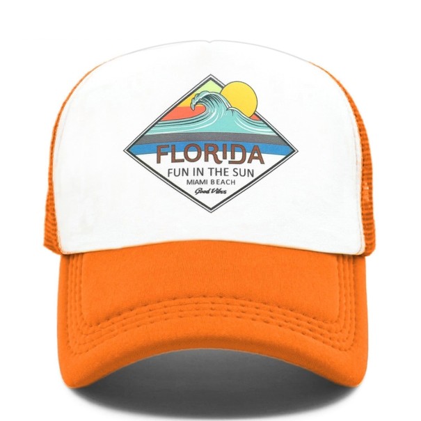 Trucker kšiltovka T168 oranžová