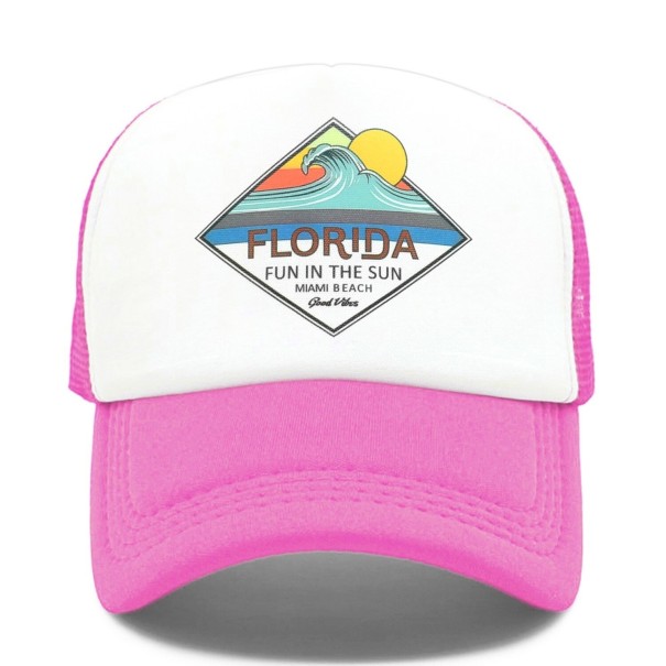 Trucker-lippis T168 tummanvaaleanpunainen