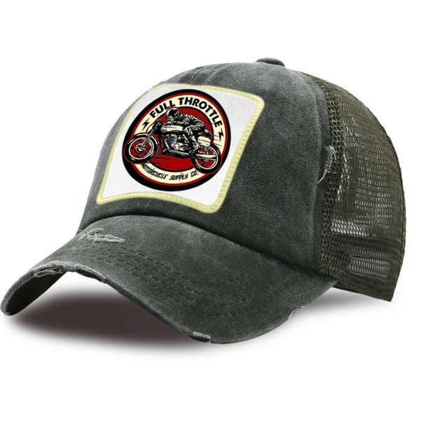 Trucker-lippis T178 tummanvihreä 1