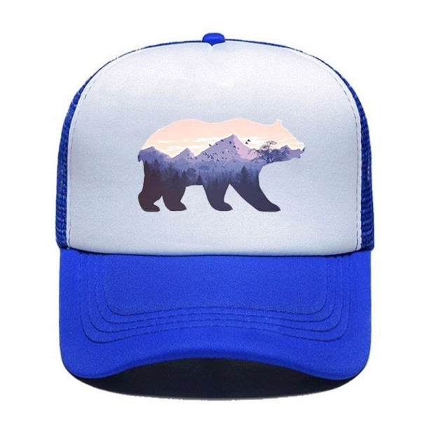 Trucker pet met beer blauw 1