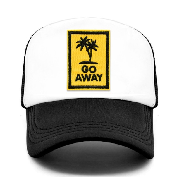 Trucker pet met palmbomen zwart
