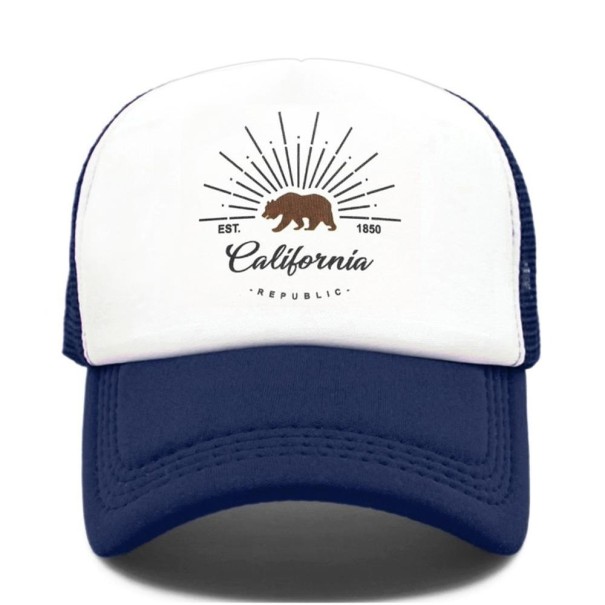Trucker šiltovka California tmavo modrá