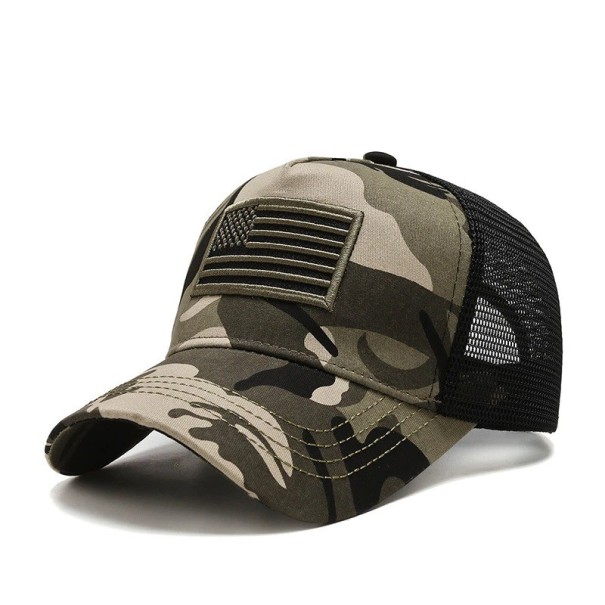 Truckercap voor heren USA camouflage