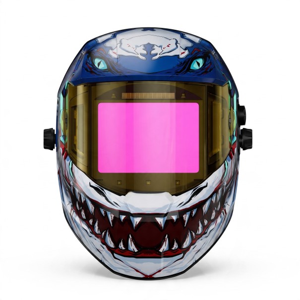 True Color Self-Dimming Rechargeable Welding Helmet Viewing Area 11.3 x 8.9 cm Darkening 4/5-9/9-13 Material PA For Welding 1