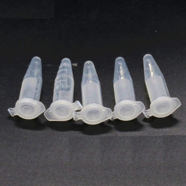 Tubos de ensayo de plástico con tapas 0,5 ml