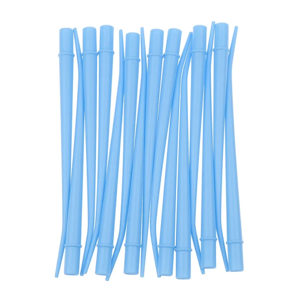 Tuburi de unică folosință pentru aspiratorul de salivă 25 buc Lățime 16 cm Cabinet stomatologic Echipamente stomatologice Instrumente dentare albastru