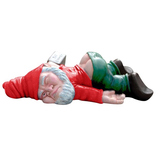 Tuindecoratie dwerg H1008 rood 15 cm