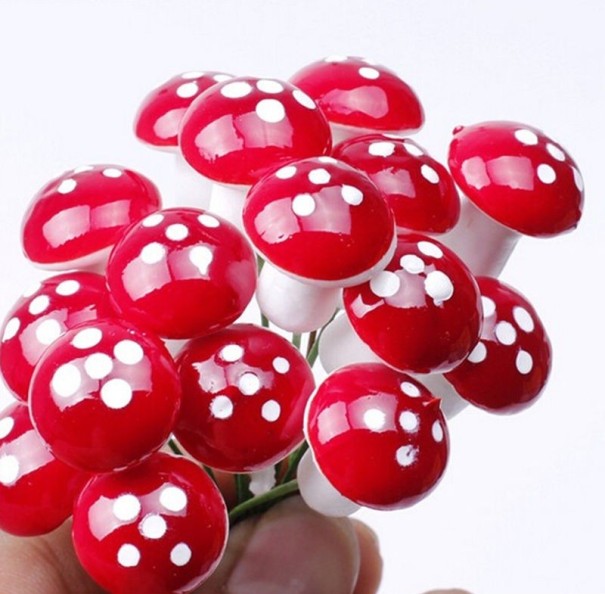 Tuindecoratie - Mini paddenstoel - 50 stuks 1
