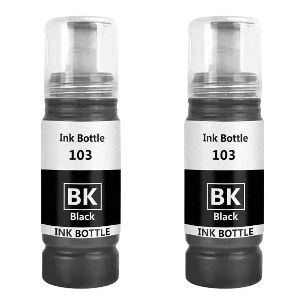 Tulostusneste 103 2 kpl 70 ml Musta muste Epson EcoTank L1110 L3100 L3110 L3111 L3116 L3150 L3151 L3156 L3160 ja 5190 1
