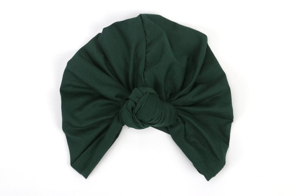 Turban damski ciemnozielony
