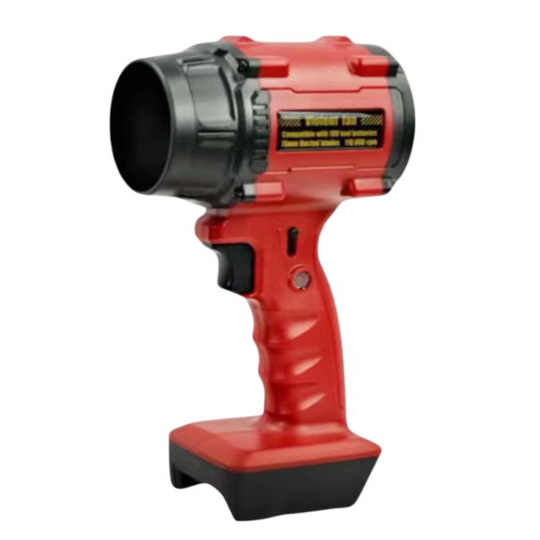 Turbo-Lüfter für Laub 18V 110000 U/min bürstenloser Motor einstellbare Geschwindigkeit rot-schwarz Akku-Lüfter für Milwaukee Batterie 1