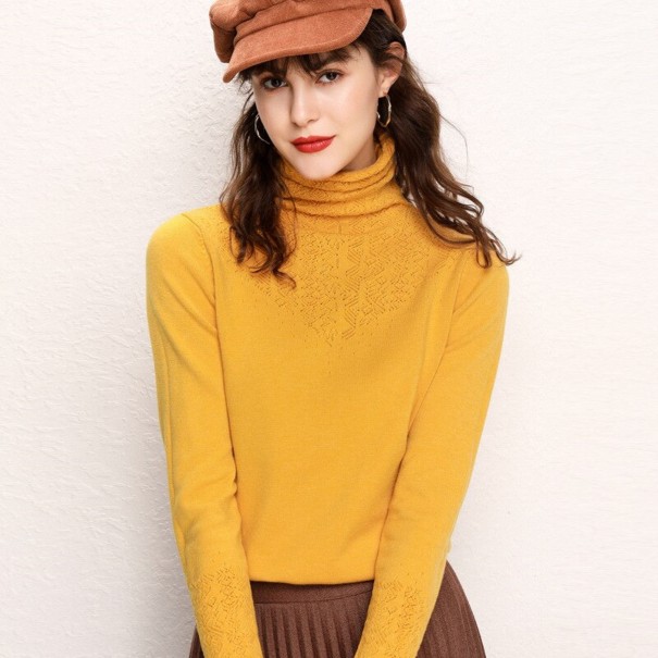 Turtleneck dam A2132 gul L