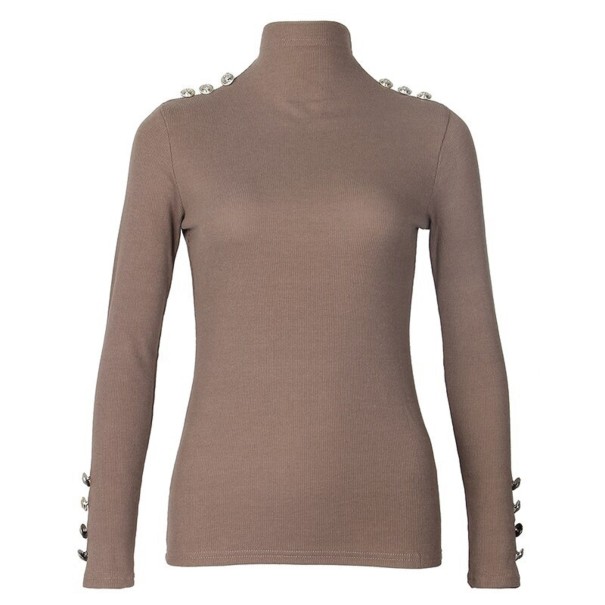 Turtleneck dam A2183 brun XS