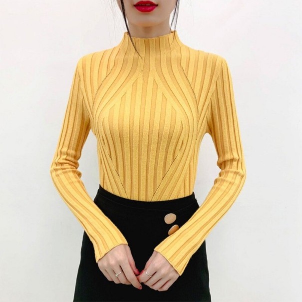 Turtleneck, dam G373 gul