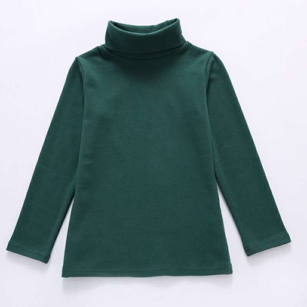 Turtleneck pentru copii verde inchis 4