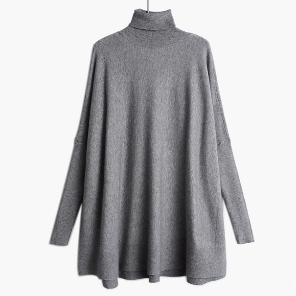 Turtleneck pentru femei A2346 gri