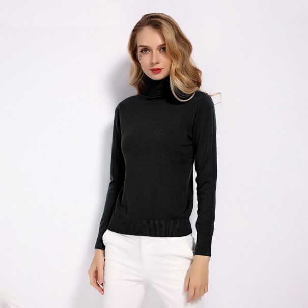 Turtleneck pentru femei A2961 negru XL