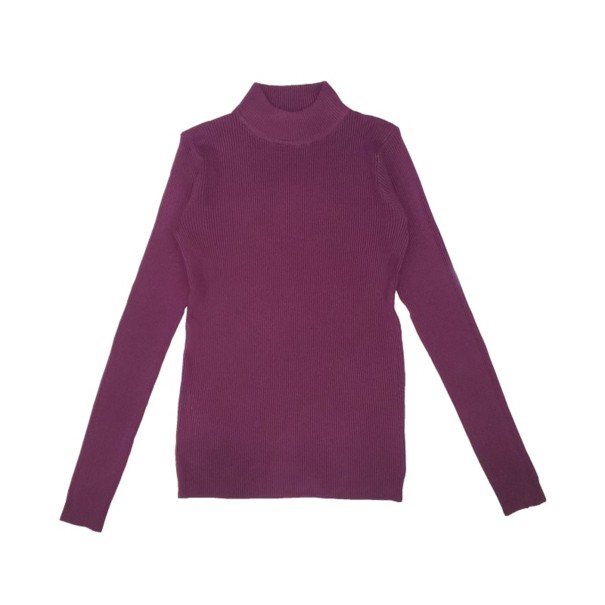 Turtleneck pentru femei G202 burgundy S
