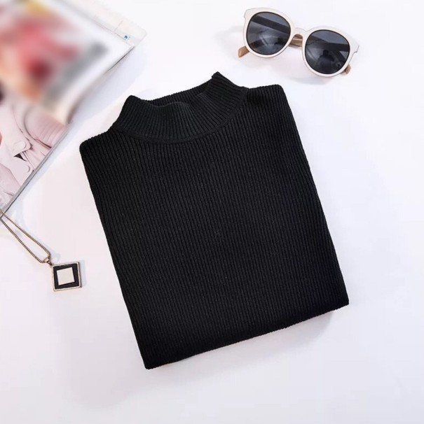 Turtleneck pentru femei G202 negru S