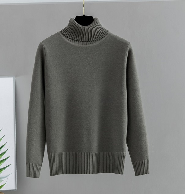 Turtleneck pentru femei G227 gri inchis