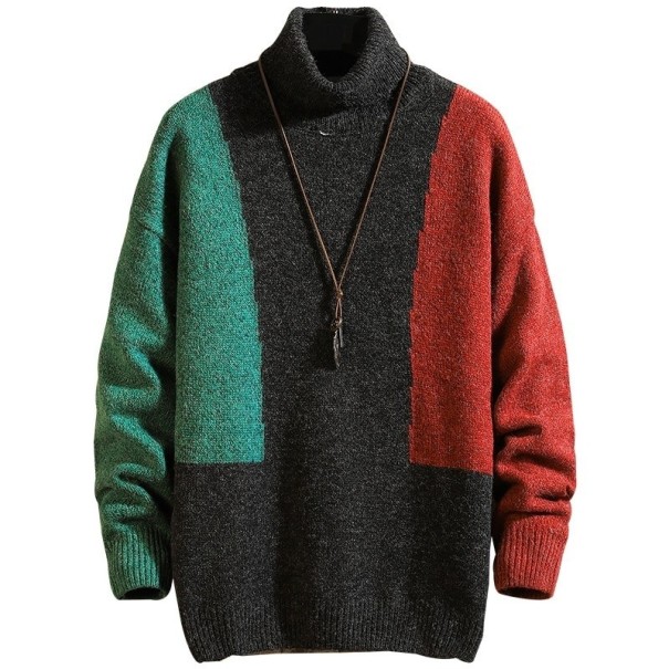 Turtleneck tröja för män F195 beige S