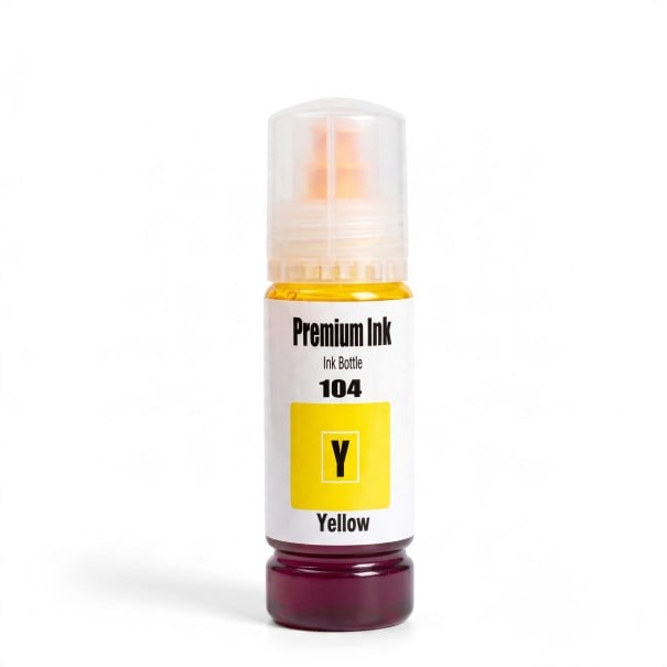 Tusze 104 Pro Epson EcoTank ET-2821 ET-2825 ET-2826 ET-2830 Napełniacz w butelce 70 ml Na bazie wody Żółty 1
