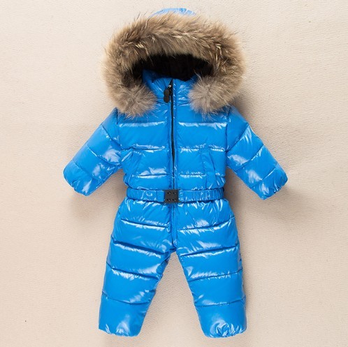 Tuta invernale per bambini J3031 blu 6-9 mesi