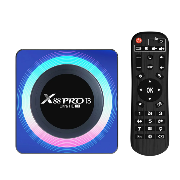 TV Box Android 13 4+64GB Multimedia Speler 4K 60fps HDMI WiFi 2.4G 5G Bluetooth USB 3.0 2.0 Ethernet Streaming Apparaat 1