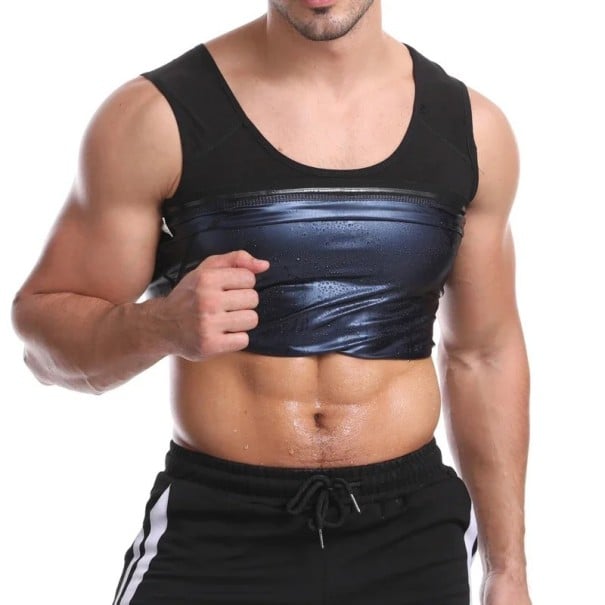 Tvarovacie oblečenie Pánske neoprénové fitness tielko na chudnutie Kompresná sauna tielko pre šport Podpora spaľovania tukov Zoštíhľujúce M/L