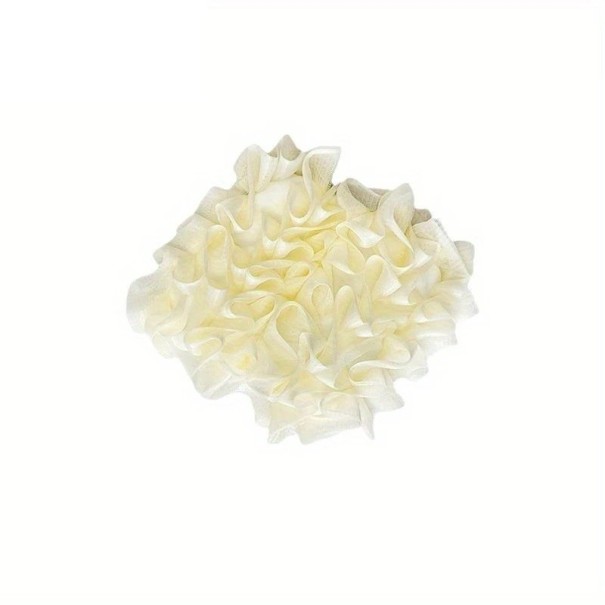 Tvättsvamp för kroppen 14 cm nätad luffa med ficka för tvål nylon badsvamp krämfärgad för duschning och hudvård 1