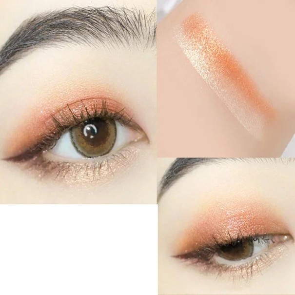 Tweekleurige glanzende crème oogschaduw Crème oogschaduwstick Waterdicht 5