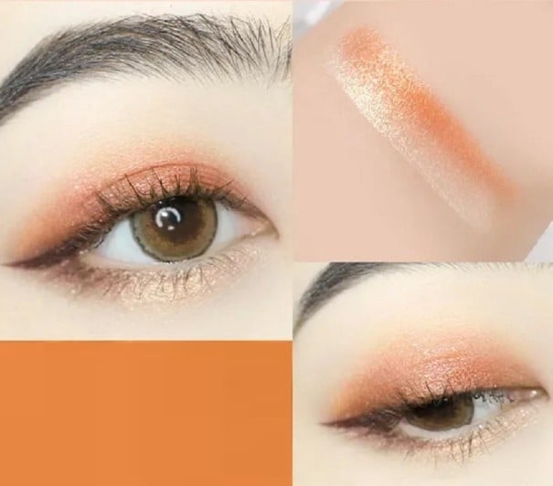 Tweekleurige glanzende crème oogschaduw Crème oogschaduwstift Crème oogmake-uppen Waterdicht 5