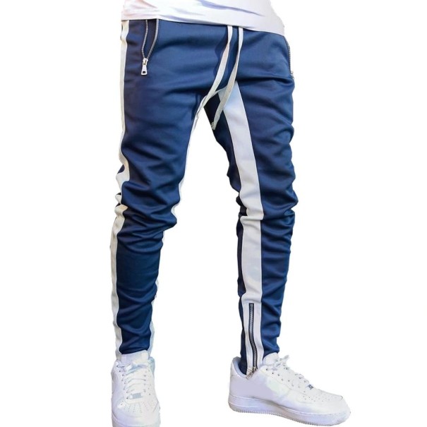 Tweekleurige joggingbroek voor heren