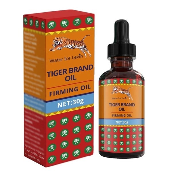 Tygří olej 30 ml hřejivý masážní olej s vitamínem E, hloubková hydratace, nemastná textura pro uvolnění svalů a regeneraci 1